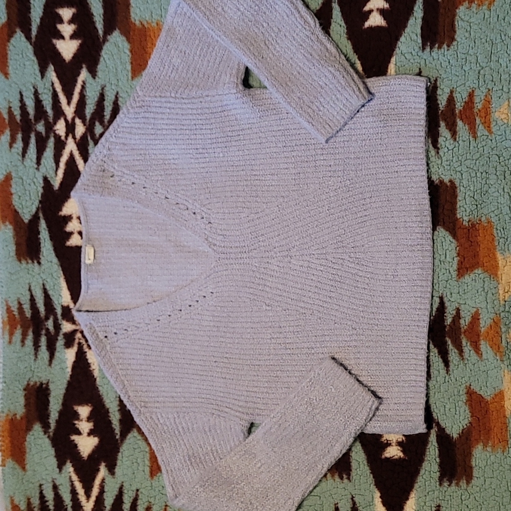 Soft Purple / Lavender Chenille Style Crop Sweater